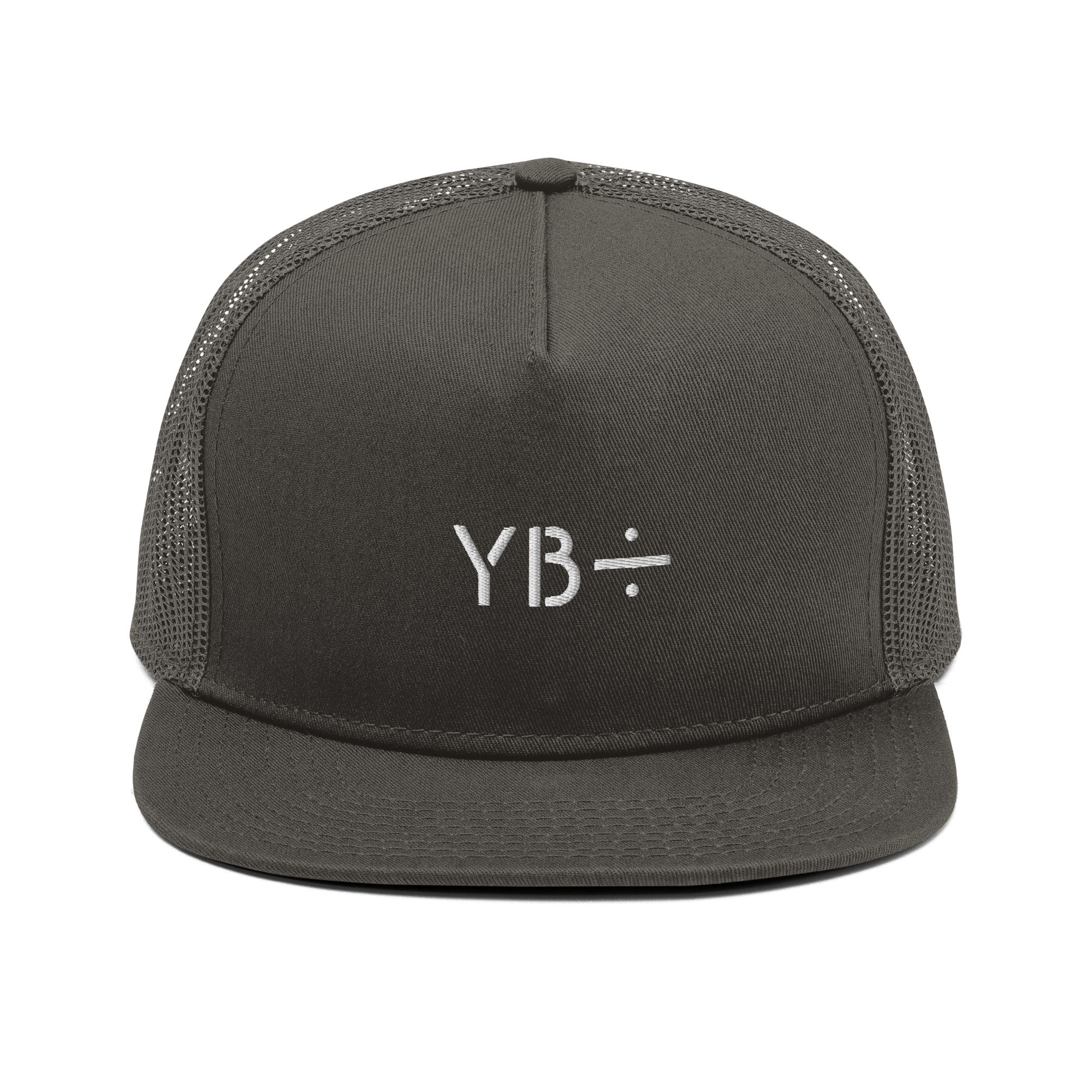 STENCIL classic 5-panel mesh snapback (charcoal)