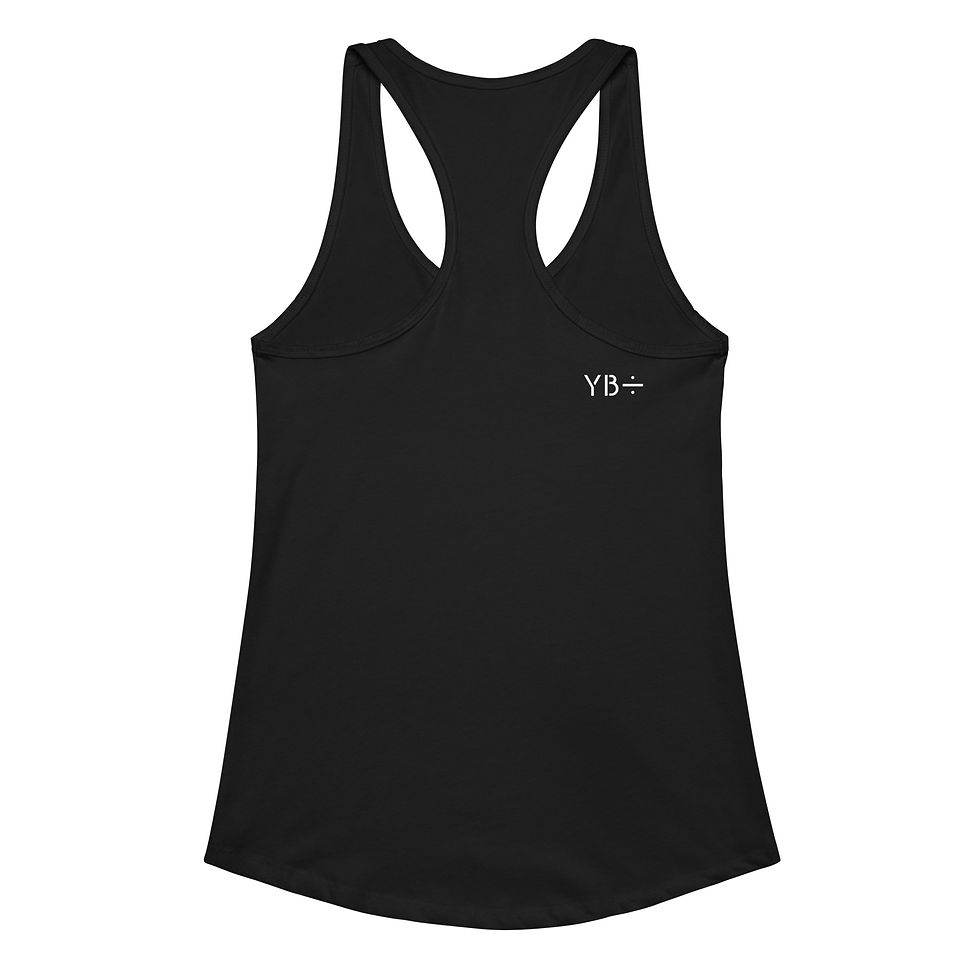 Thumbnail: AIM FOR LOVE women’s fitted racerback tank (black)
