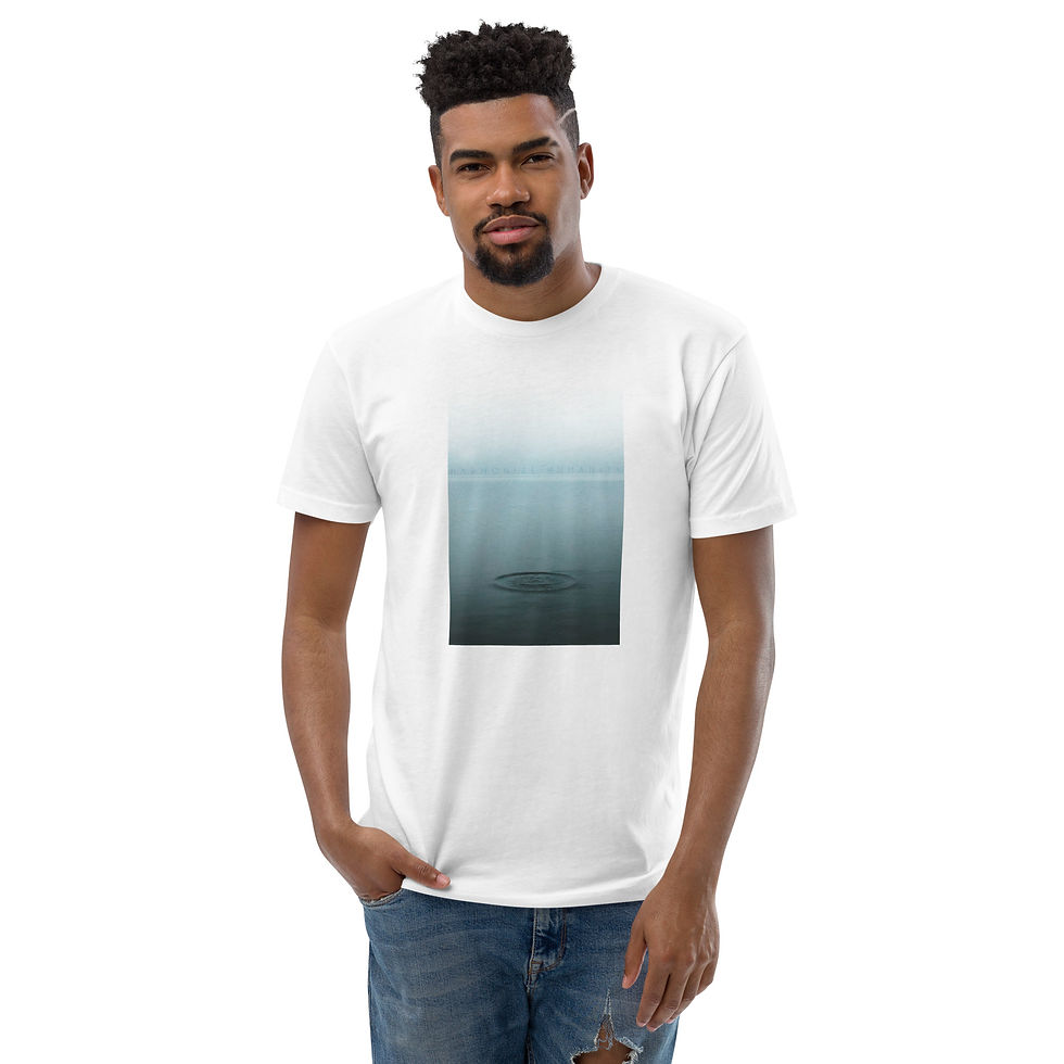 Thumbnail: RIPPLE EFFECT unisex organic mid-light t-shirt (white)