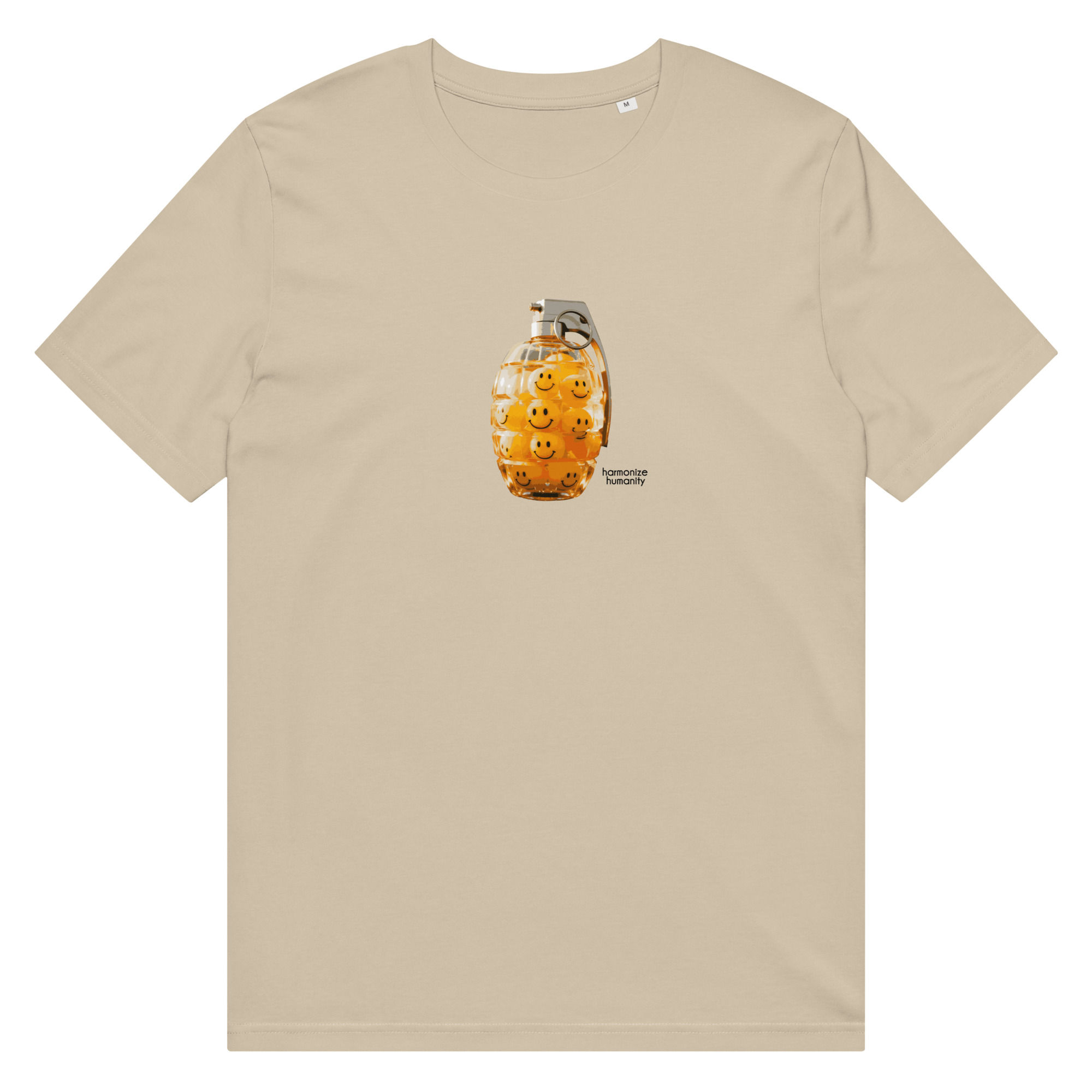 HAPPY BOMB organic mid-light t-shirt (desert dust)