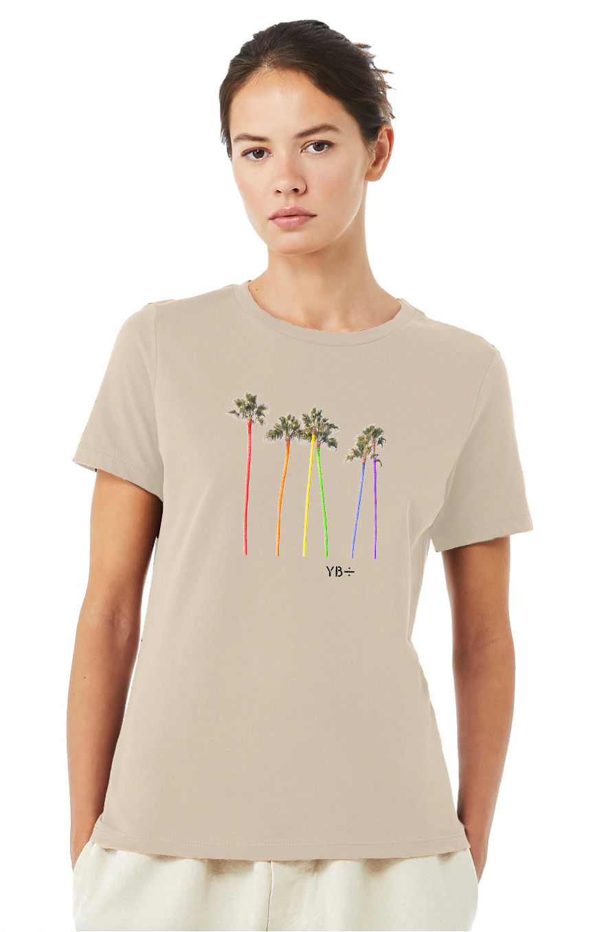 Thumbnail: RAINBOW BEACH unisex organic mid-light t-shirt (desert dust)