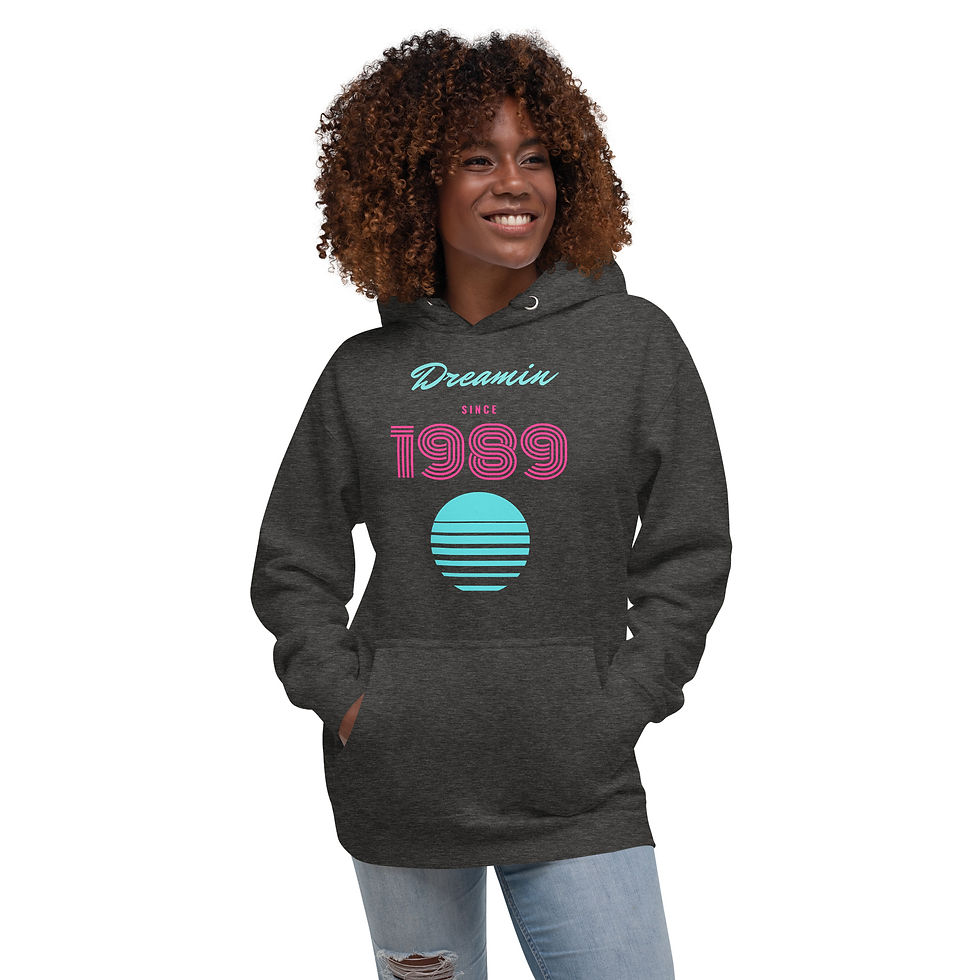 Thumbnail: unisex Hoodies Dreamin Since 1989 ( choose your own year available )