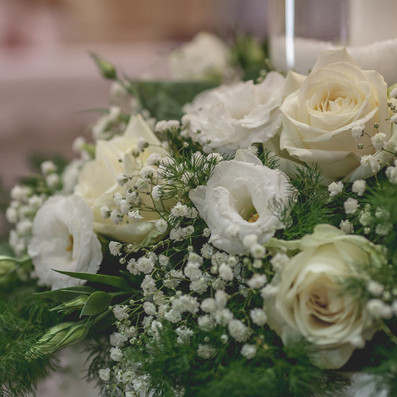Matrimonio romantico con candele