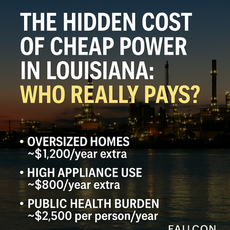 The Hidden Cost of Cheap Power in Louisiana: Who Really Pays?By Falcon Research | Energy Equity | July 2025