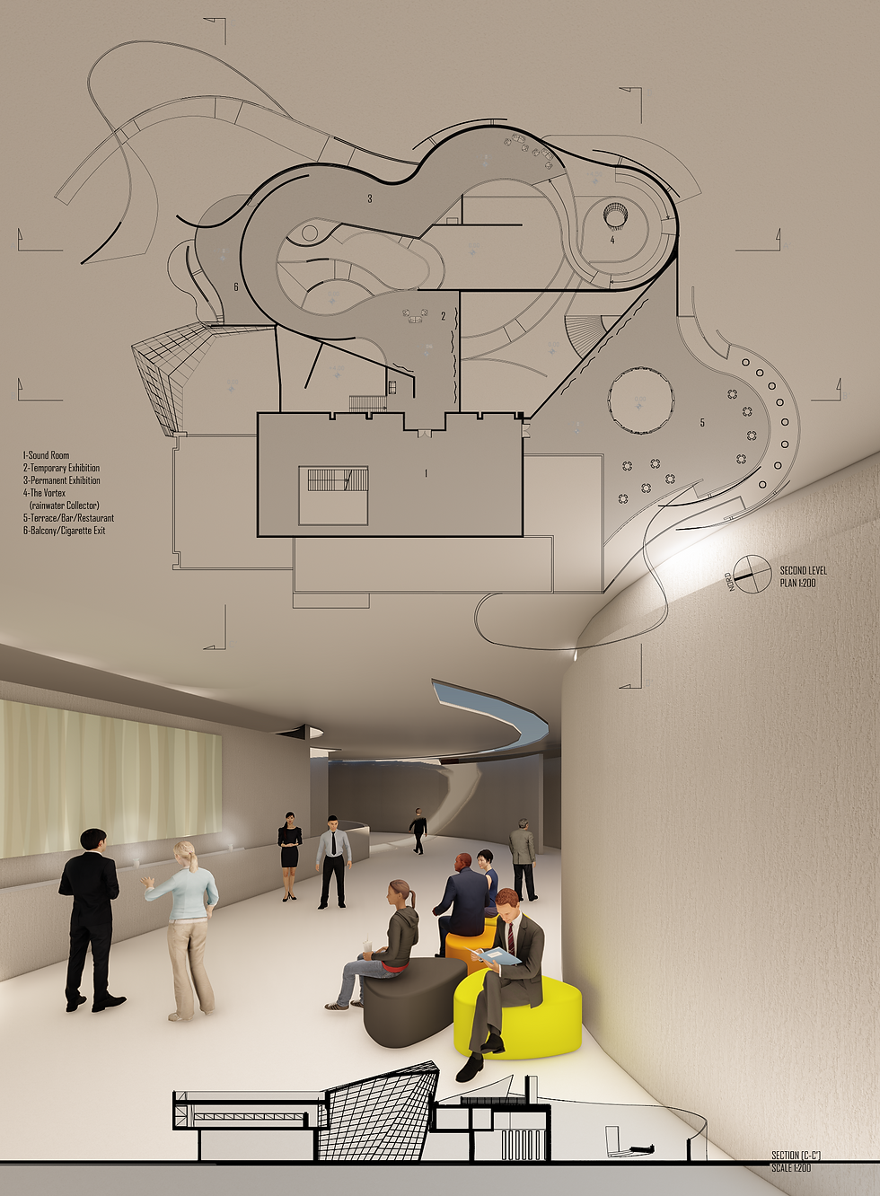 Second Level Plan, Section