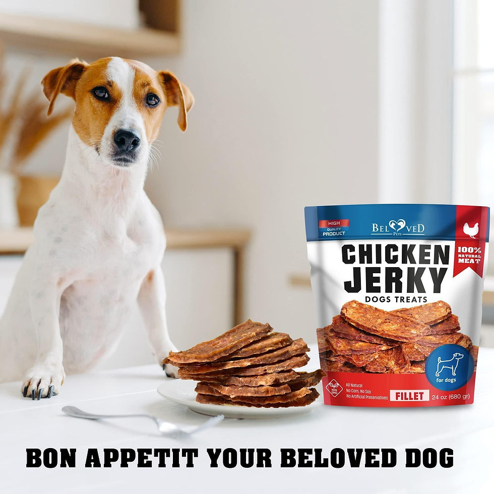 Thumbnail: Chicken Jerky Dog Treats 1.5 Lb Human Grade Pet Snacks Grain Free Dried Strips