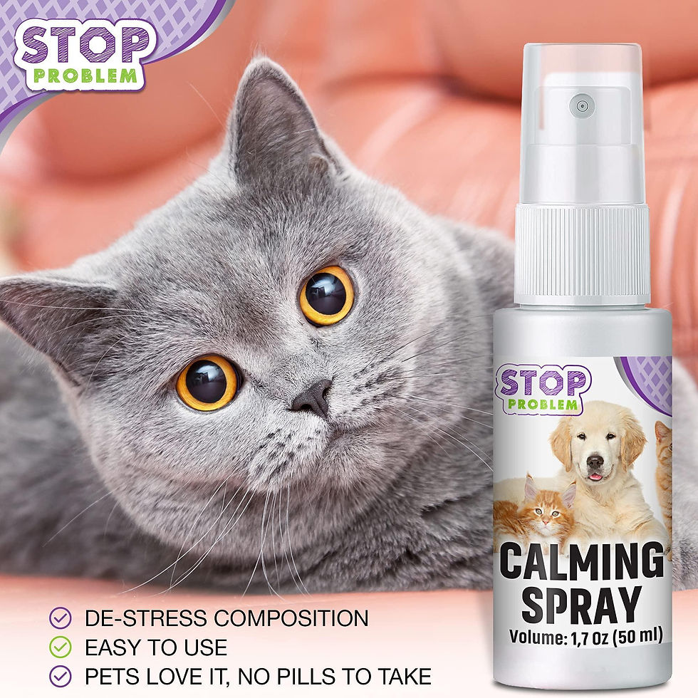 Thumbnail: Calming Pheromone Spray Scratch Repellent for Cats Relief Stress Fighting Hiding