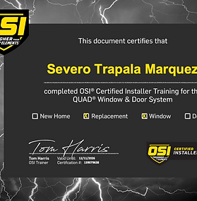 OSI certified installer window replacement