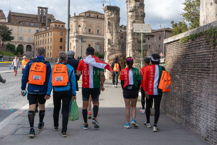A collection of photos taken at the Rome Marathon, held throughout the city on March 16, 2025.