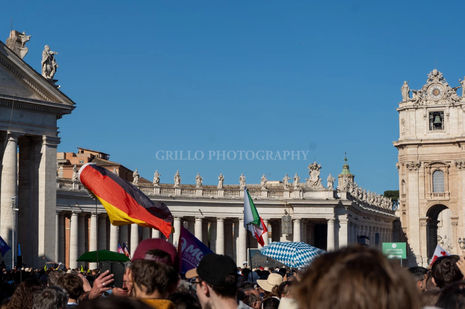 A collection of photographs from the funeral of Pope Francis on April 26, 2025.