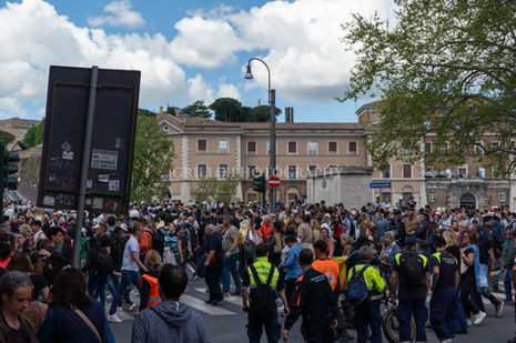 A collection of photographs from the funeral of Pope Francis on April 26, 2025.