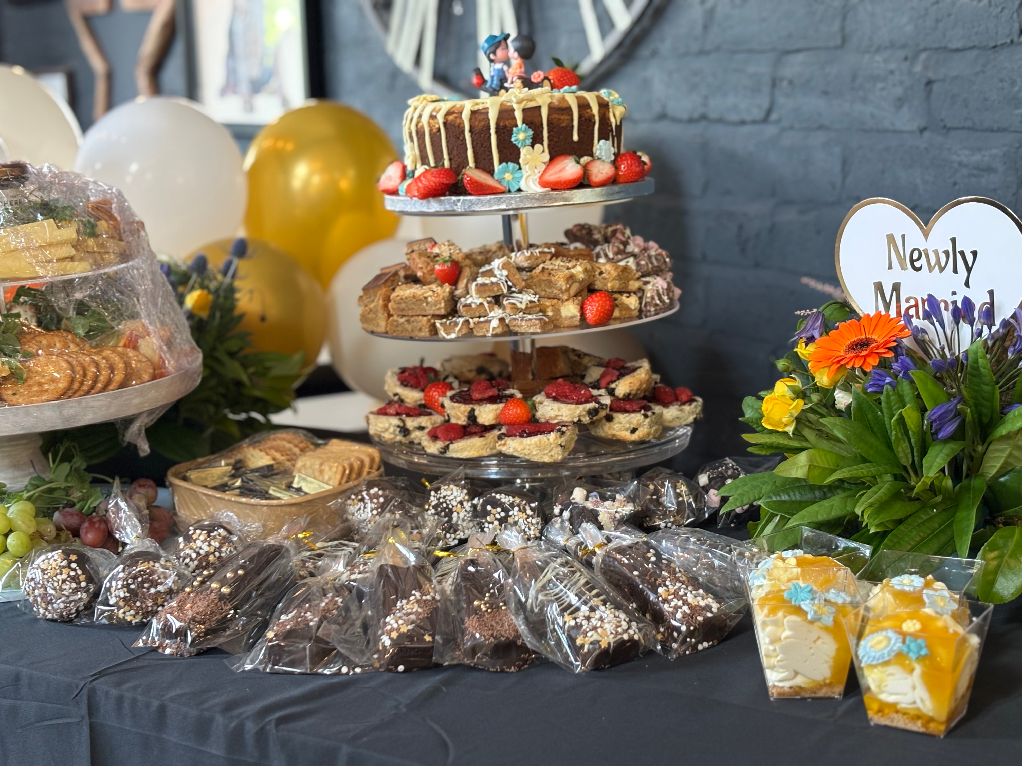 Arranged Food and Objects