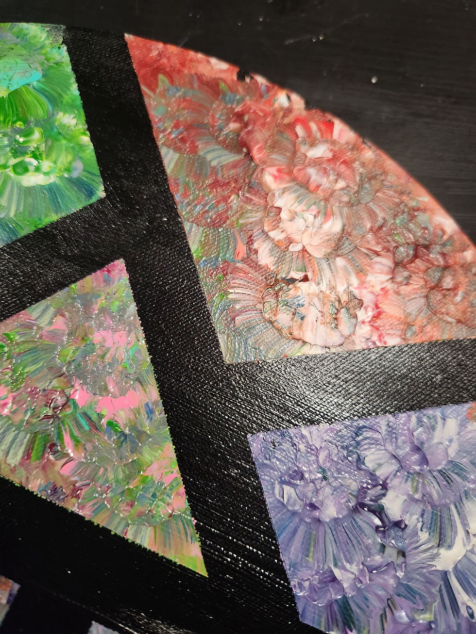 Thumbnail: 3 piece set Abstract paintings