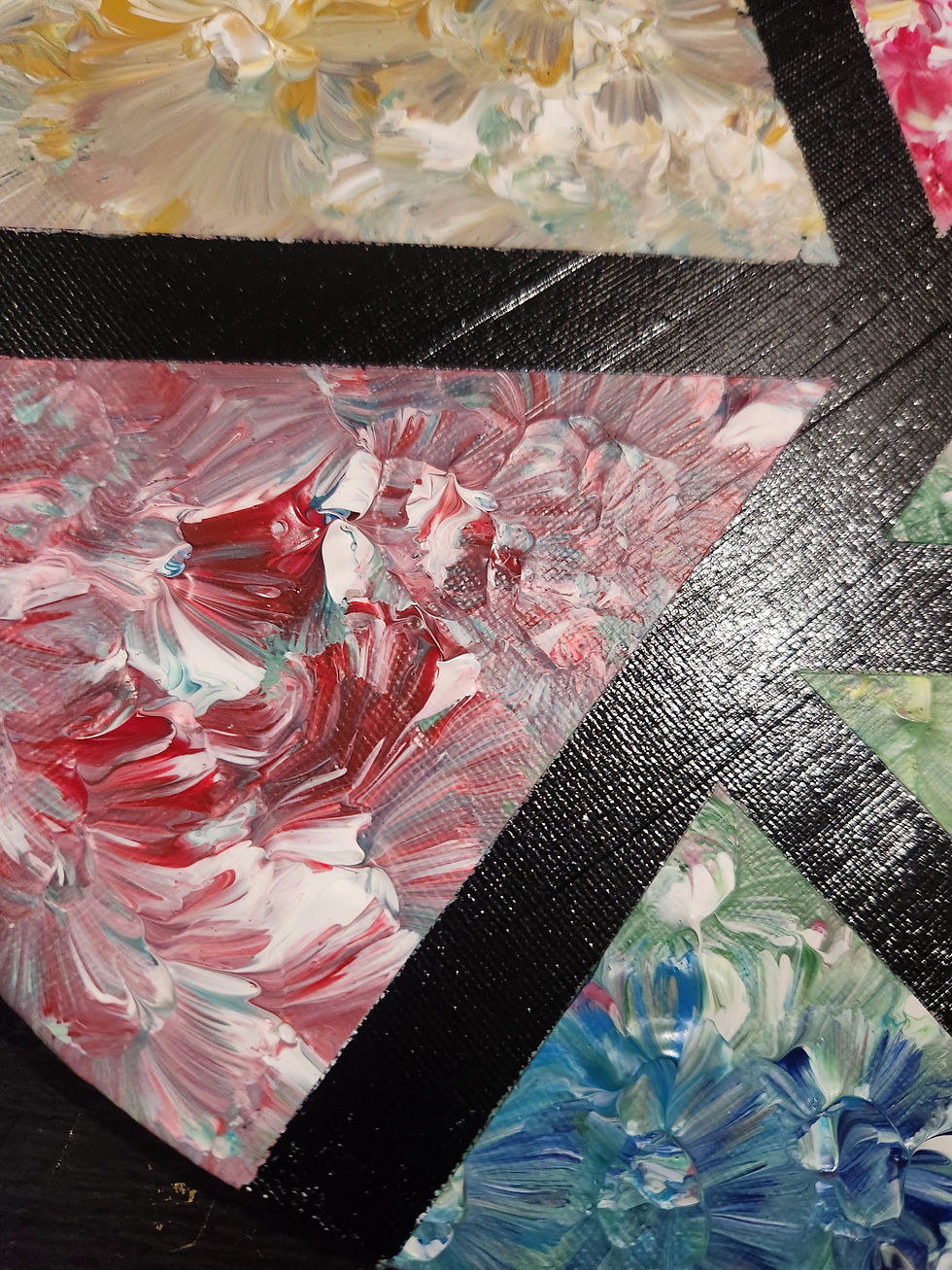 Thumbnail: 3 piece set Abstract paintings