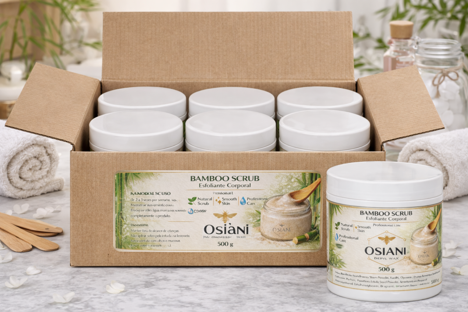 Esfoliante - Caixa com 6 unidades de 500g