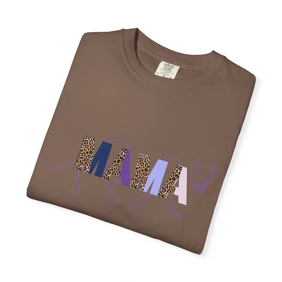 Thumbnail: Copy of Mama Leopard Print T-Shirt — Women's 'MAMA' Graphic Tee, Gift for Mom