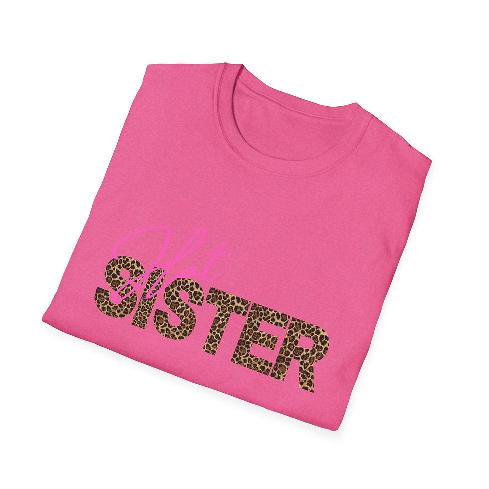 Thumbnail: Animal Print Neon Zebra Leopard Cotton Sister Mother Grandma Aunt T-Shirt Gift