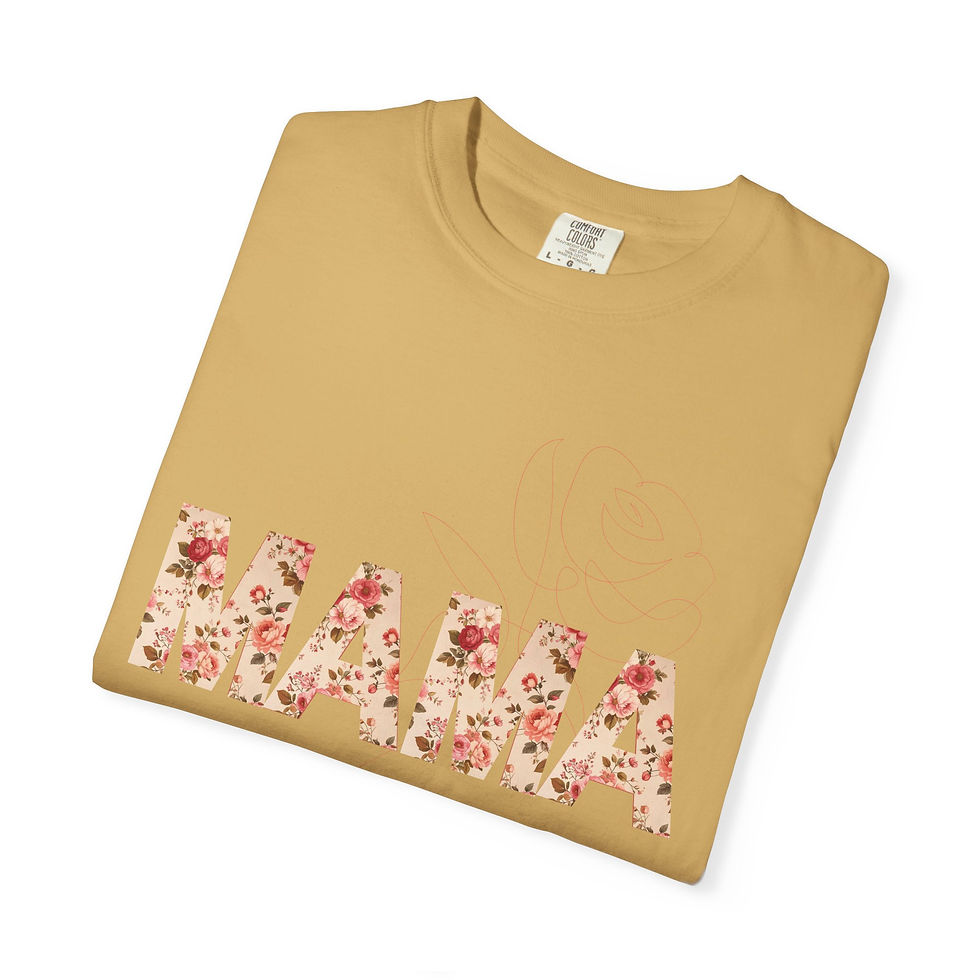 Thumbnail: MAMA Vintage Flowers Print T-Shirt Unisex 'MAMA' Graphic Gift for Moms Pet Moms