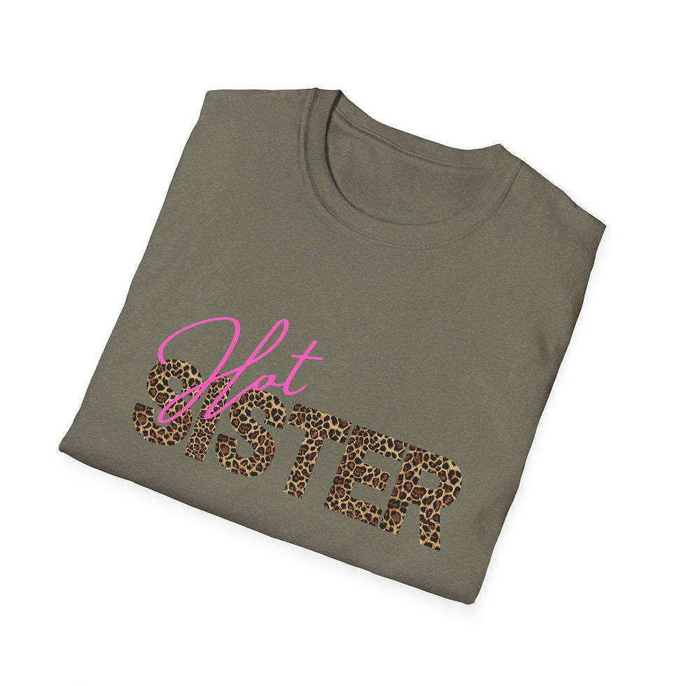 Thumbnail: Animal Print Neon Zebra Leopard Cotton Sister Mother Grandma Aunt T-Shirt Gift