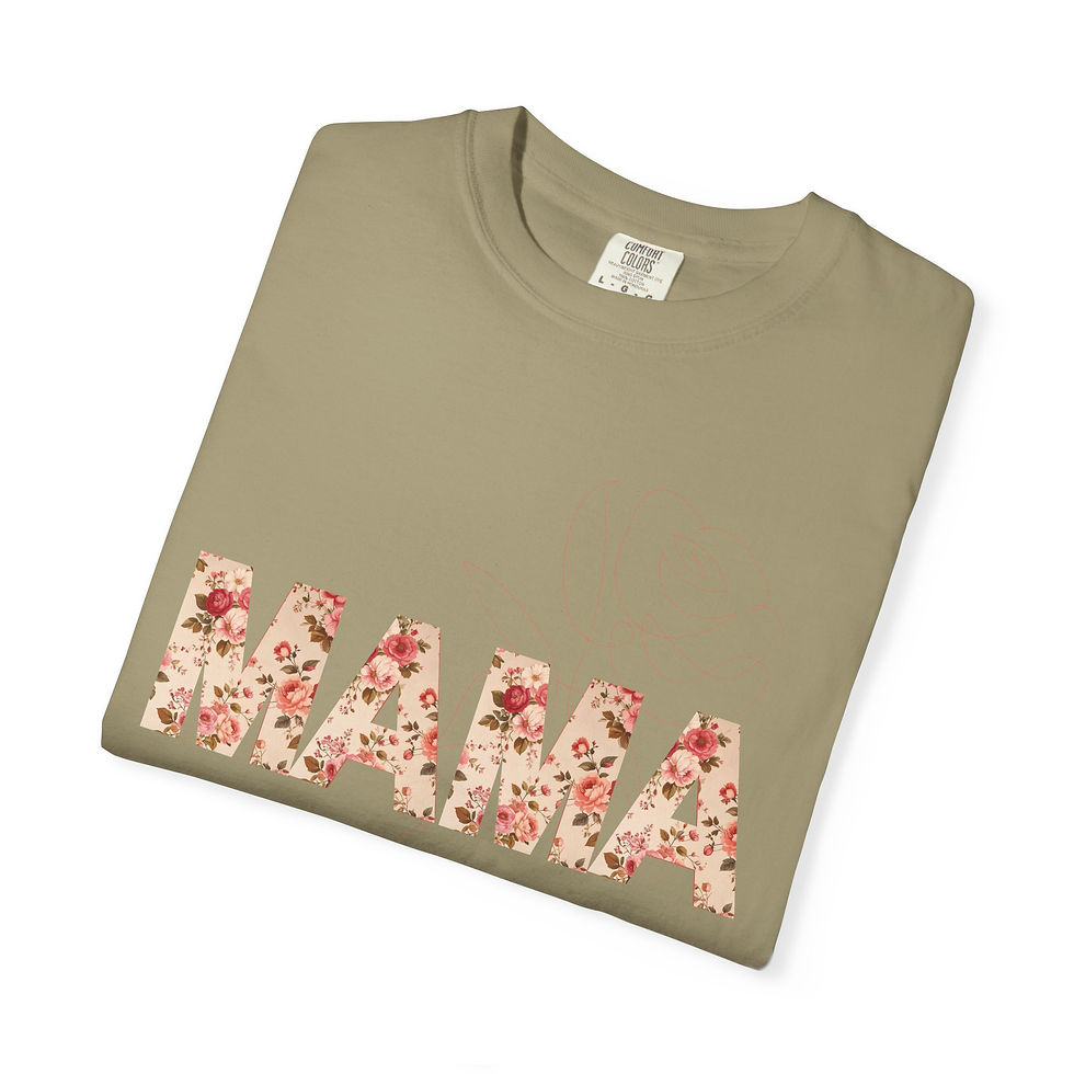 Thumbnail: MAMA Vintage Flowers Print T-Shirt Unisex 'MAMA' Graphic Gift for Moms Pet Moms