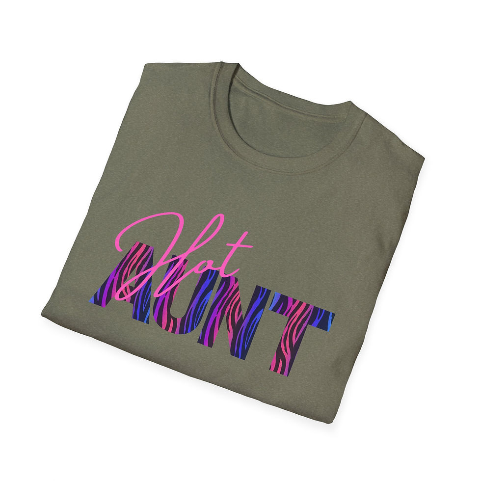 Thumbnail: Animal Print Neon Zebra Leopard Cotton Sister Mother Grandma Aunt T-Shirt Cust