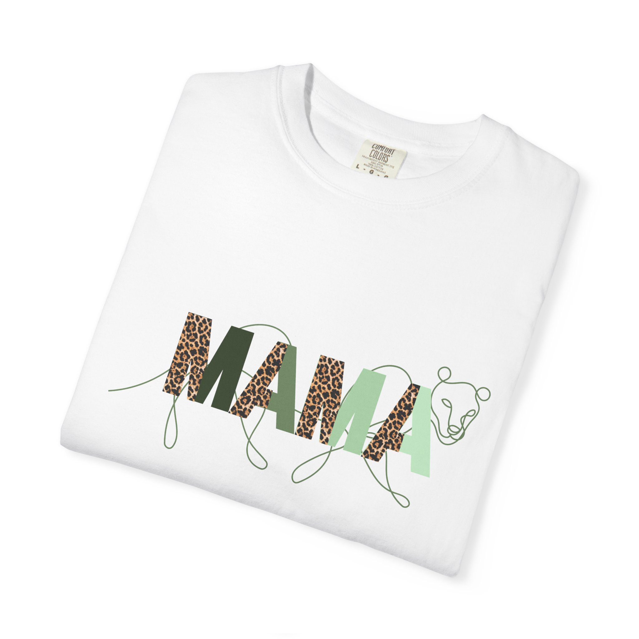 Copy of Mama Leopard Print T-Shirt — Women's 'MAMA' Graphic Tee, Gift for Mom