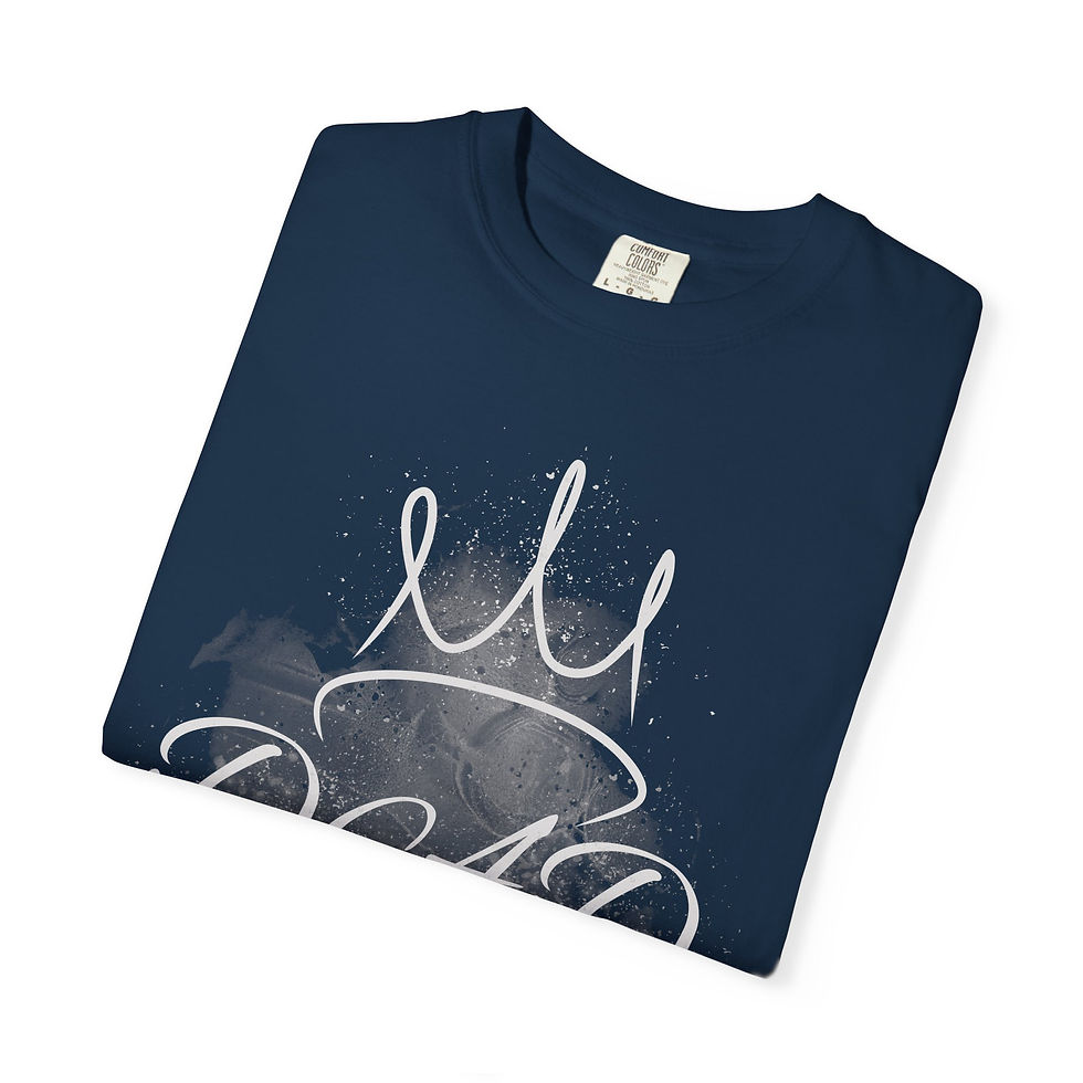 Thumbnail: Dad Tattoo Style Custom Made Date Graphic Crowned T-Shirt Gift for Fathers Day