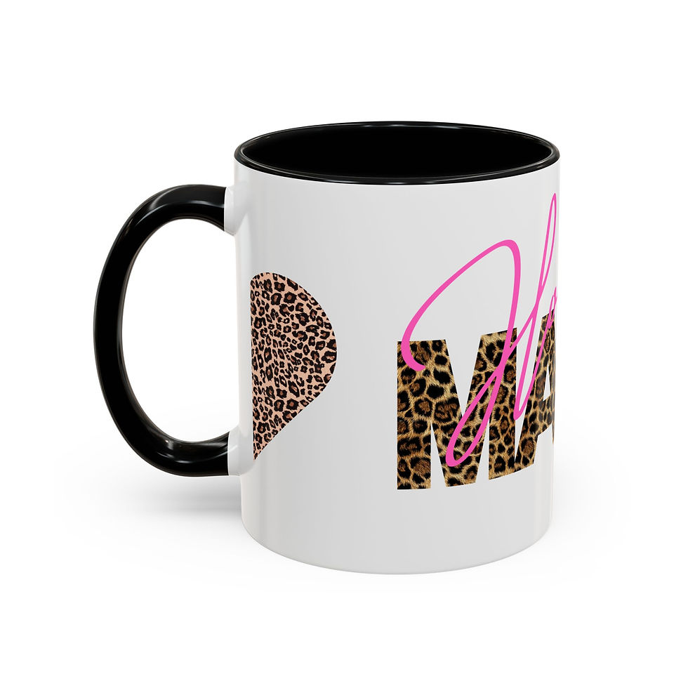 Thumbnail: Hot Mama Leopard Accent Coffee Mug 11/15oz Perfect Mother's Day Gift for Mom