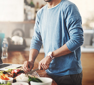 Man Preparing Meal