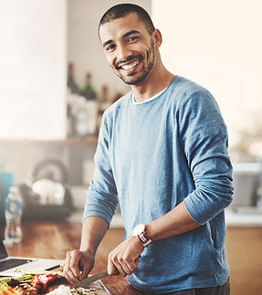 Young Man Cooking