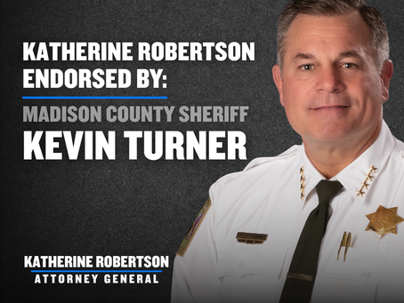 Madison County Sheriff Kevin Turner Endorses Katherine Robertson for Alabama Attorney General