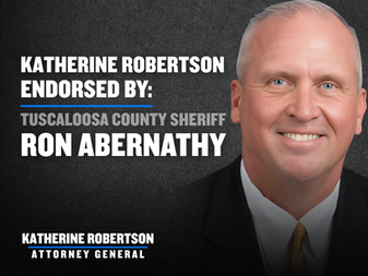 Tuscaloosa County Sheriff Ron Abernathy Endorses Katherine Robertson for Alabama Attorney General