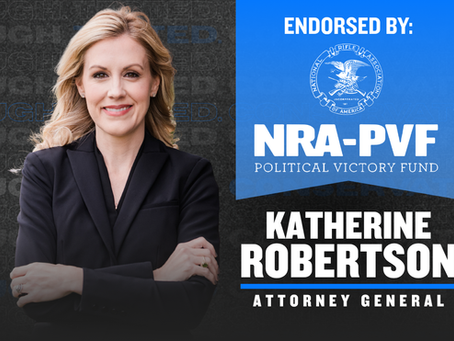 National Rifle Association Political Victory Fund Endorses Katherine Robertson for Attorney General