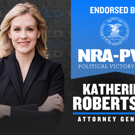 National Rifle Association Political Victory Fund Endorses Katherine Robertson for Attorney General