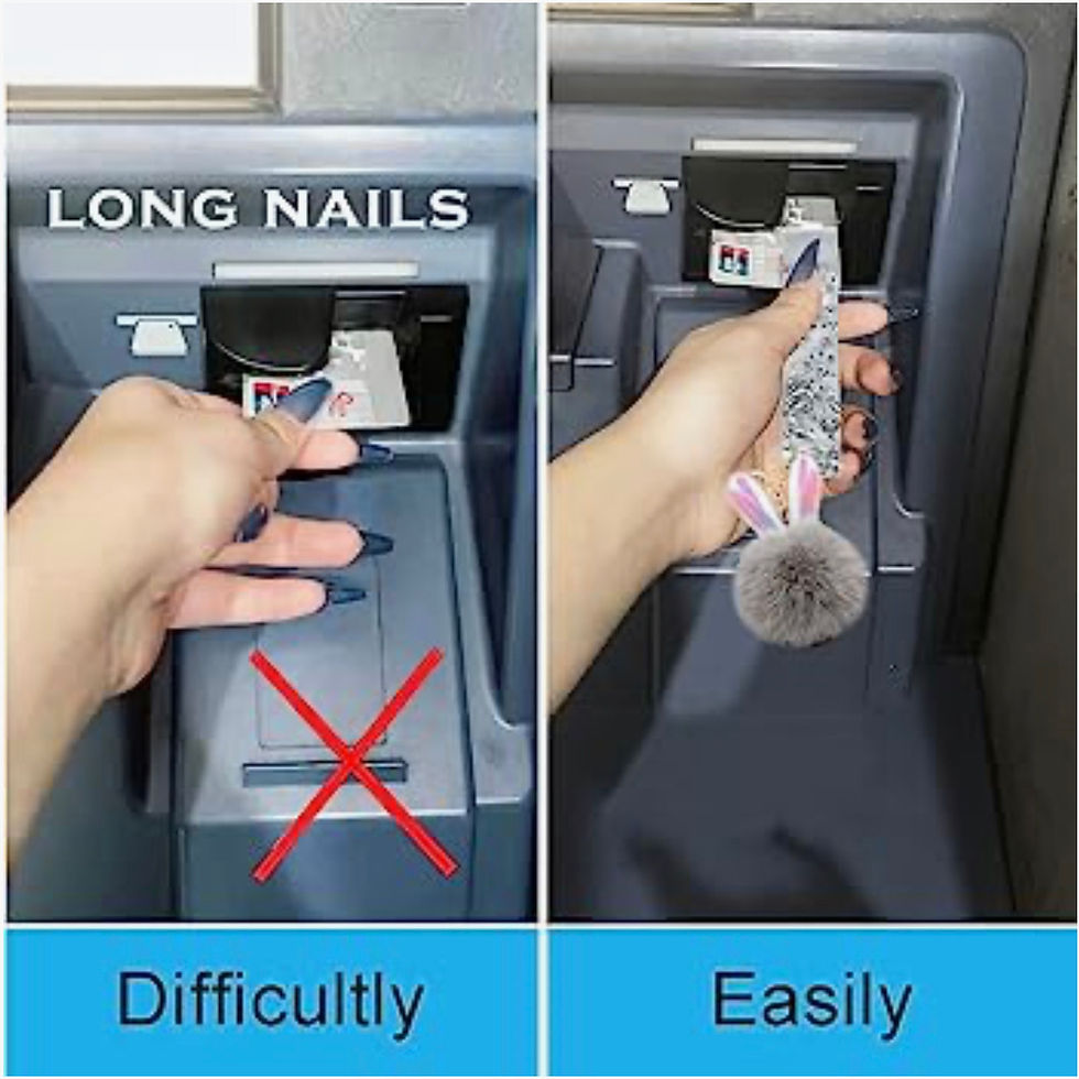 Thumbnail: Puff Ball Keychains w/ Card Holder