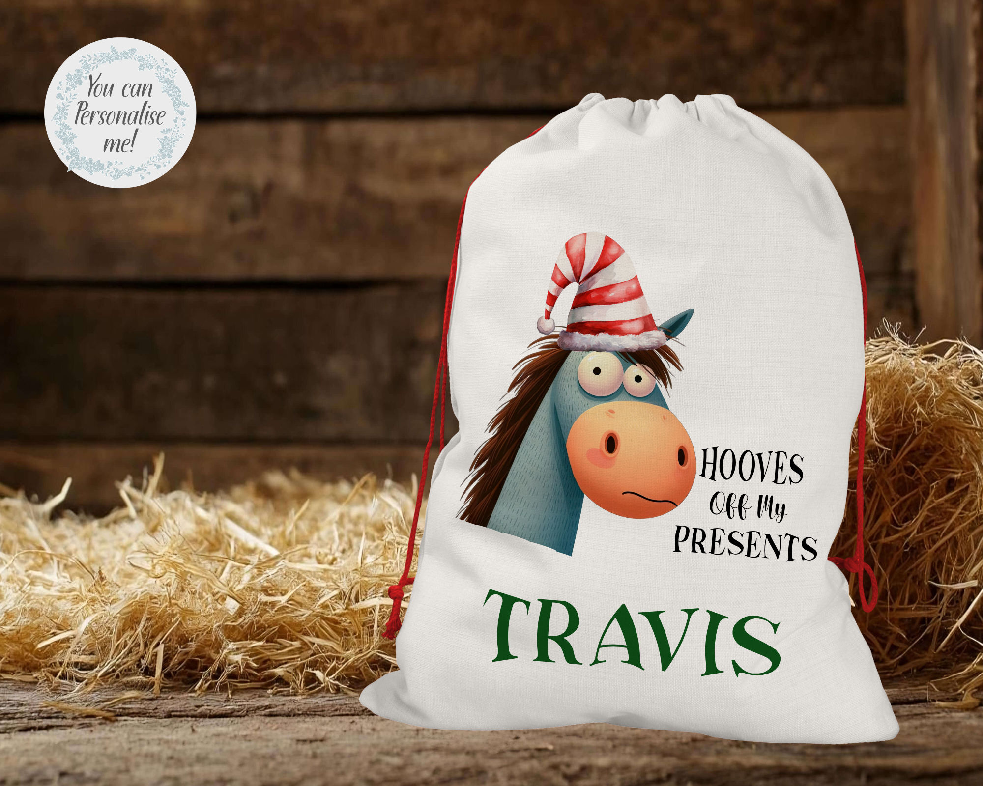 Hooves off my presents Sack