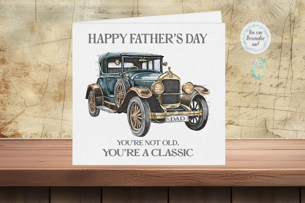 Thumbnail: Classic Car Father's Day Card