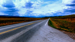 Between Alberta and British Colombia