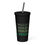 Miniature : "MOVE YOUR FEET" Insulated tumbler with a straw
