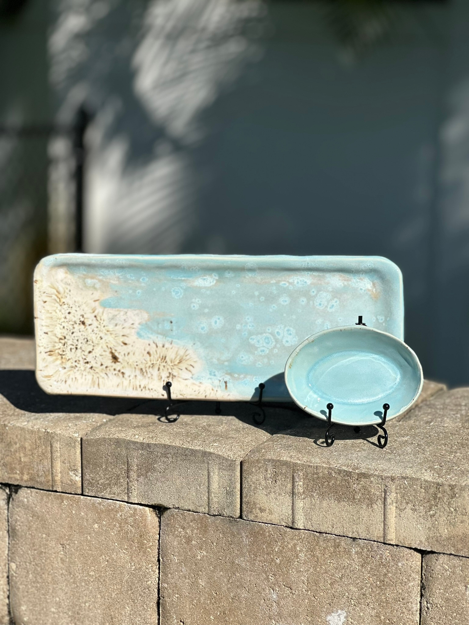 Serving Tray with Boat