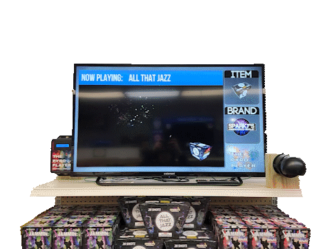 Eye-level view of a fireworks video player screen showing vibrant fireworks bursts