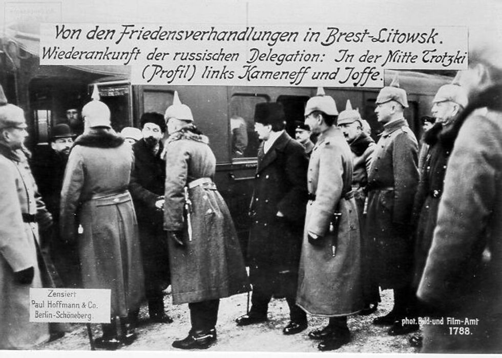 Von den Friedensverhandlungen in Brest-Litowsk