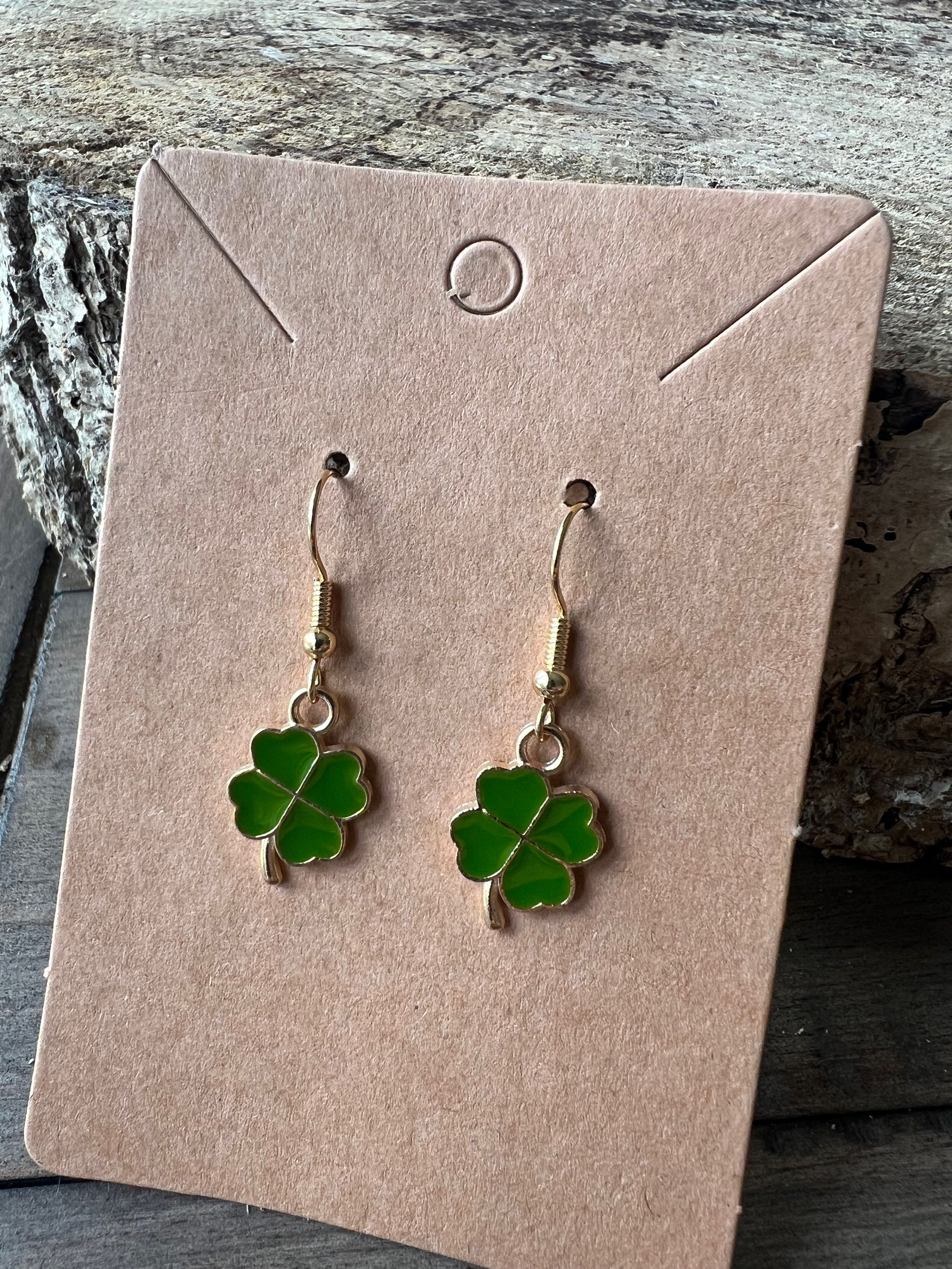 Four leaf clover / shamrock earrings