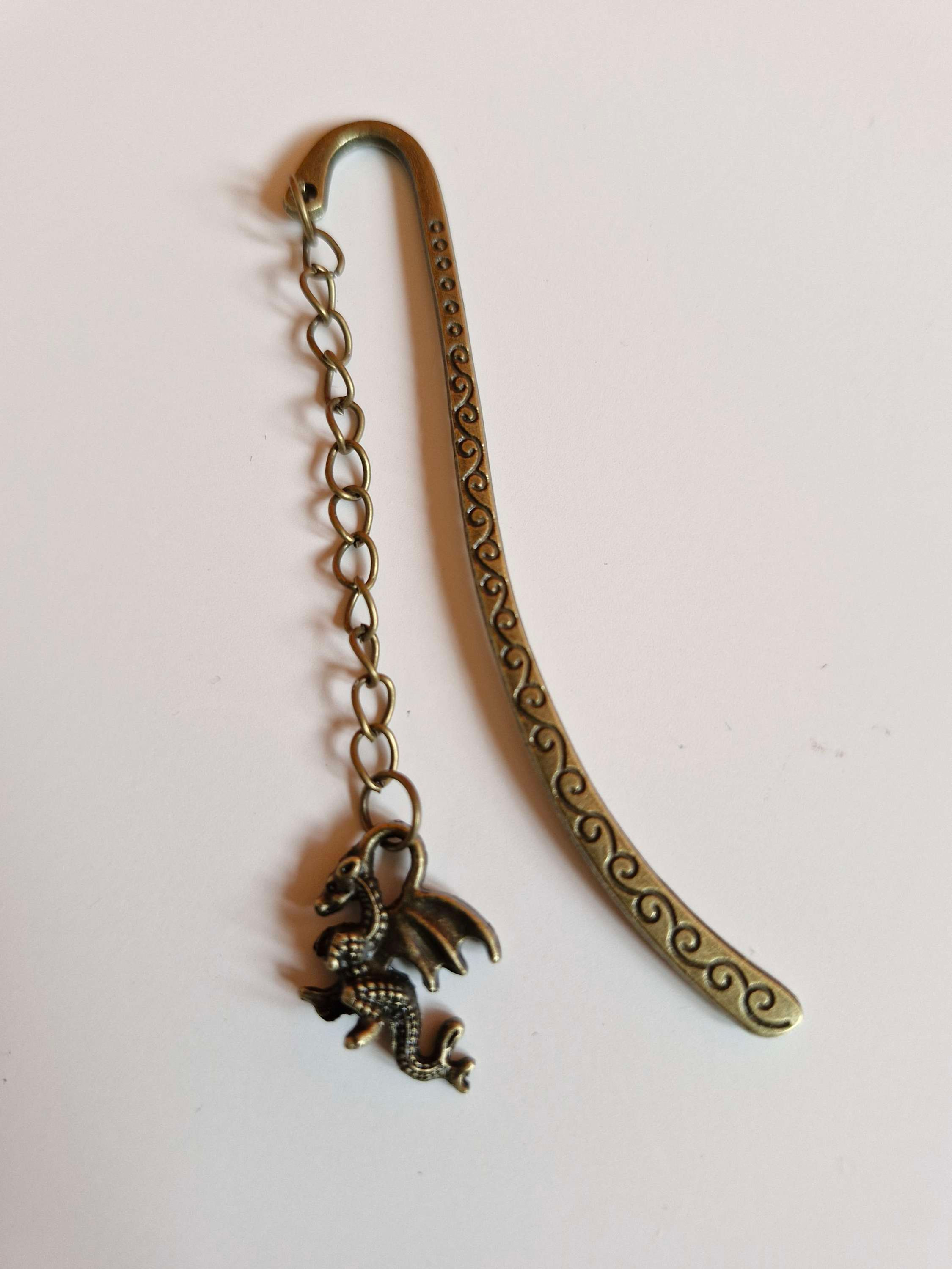 Bronze dragon bookmark