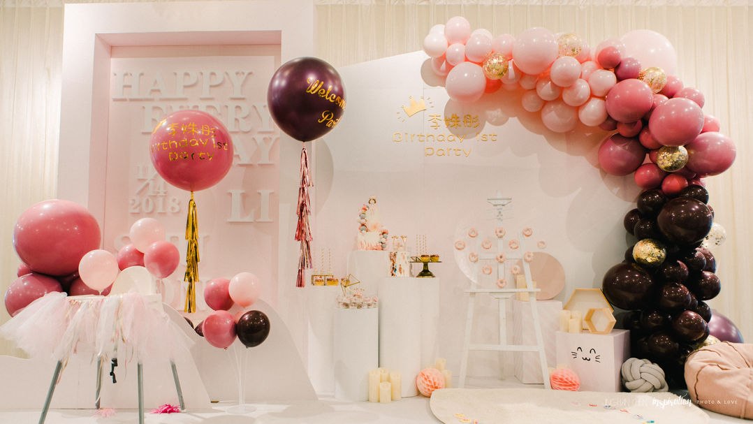 idoevents Los Angeles baby birthday party princess theme, idoevents 洛杉矶宝宝宴宝宝生日派对粉色公主主题