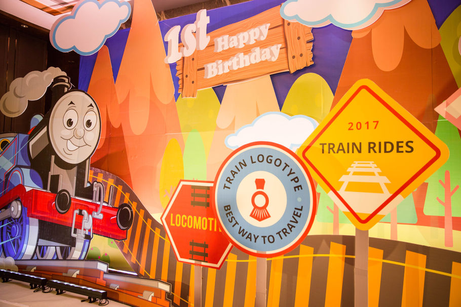 idoevents Los Angeles baby birthday partyThomas train theme, idoevents 洛杉矶宝宝宴托马斯火车主题