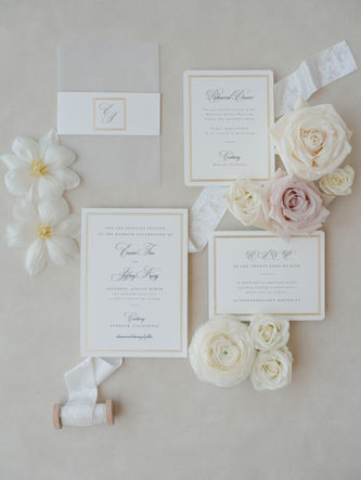 Luxury wedding invitation suite designed by Chinese wedding planner IDO EVENTS  in Los Angeles forJeffery Kung & Eunice Tan Wedding 孔令奇婚礼