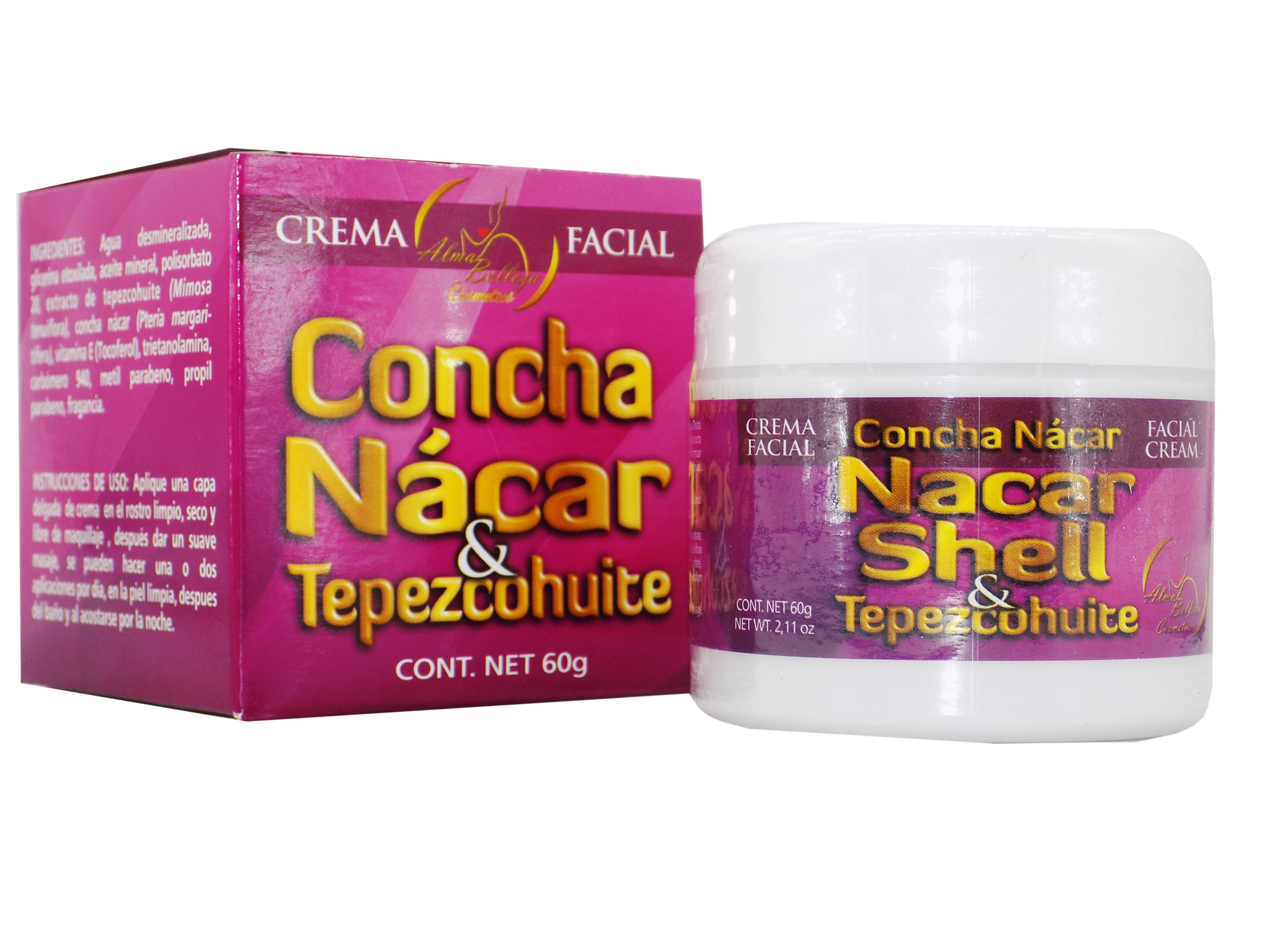CREMA CONCHA NACAR CON TEPEZCOHUITE