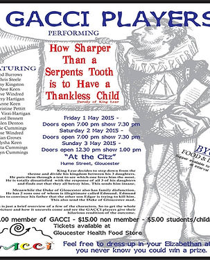 How Sharper than a Serpents Tooth is this Thankless Child