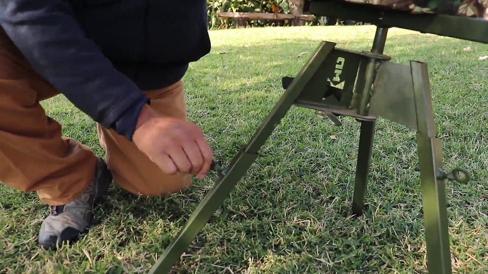 Miniatura: BANCO PARA TIRO O CACERIA GIRATORIO Y PORTABLE